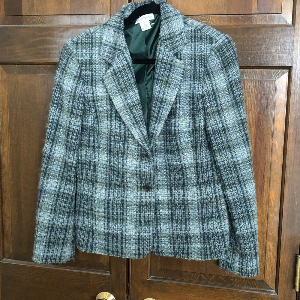 Elegant Plaid Women's Blazer